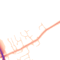 Daytime road noise heatmap for PE6 9PR