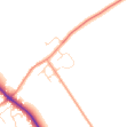 Daytime road noise heatmap for PE6 9RD