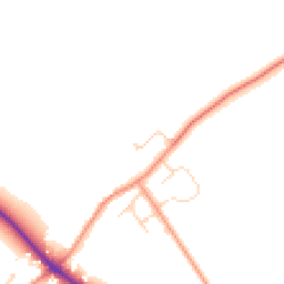 Daytime road noise heatmap for PE6 9RG