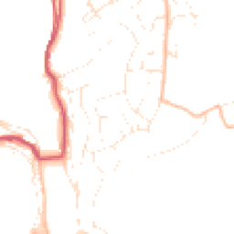 Daytime road noise heatmap for PL13 1EB
