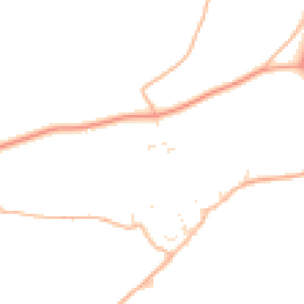 Daytime road noise heatmap for PL13 2FH
