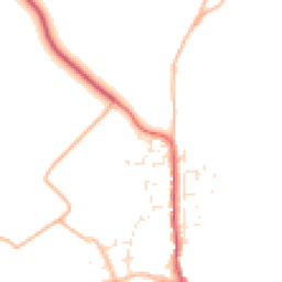 Daytime road noise heatmap for PL13 2FP