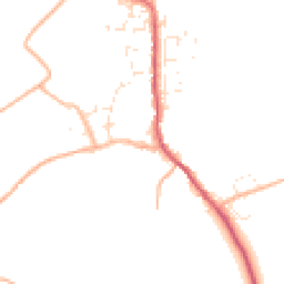 Daytime road noise heatmap for PL13 2LQ