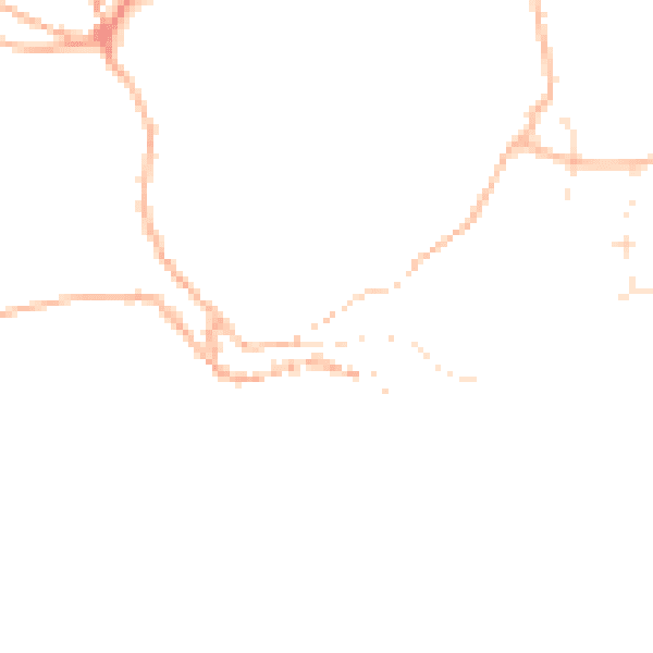 Daytime road noise heatmap for PL13 2RX