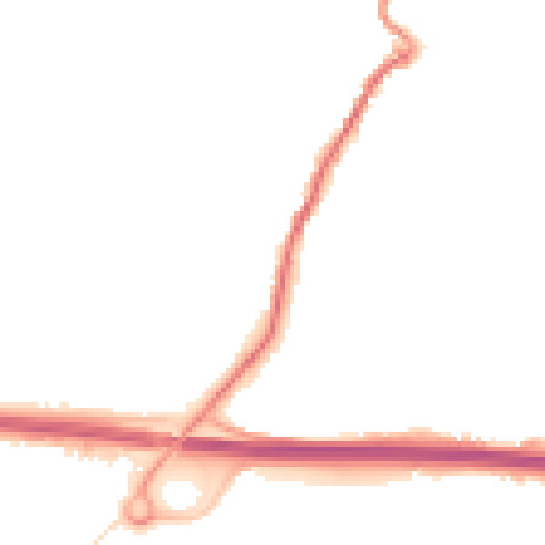 Night-time road noise heatmap for PL15 7AU