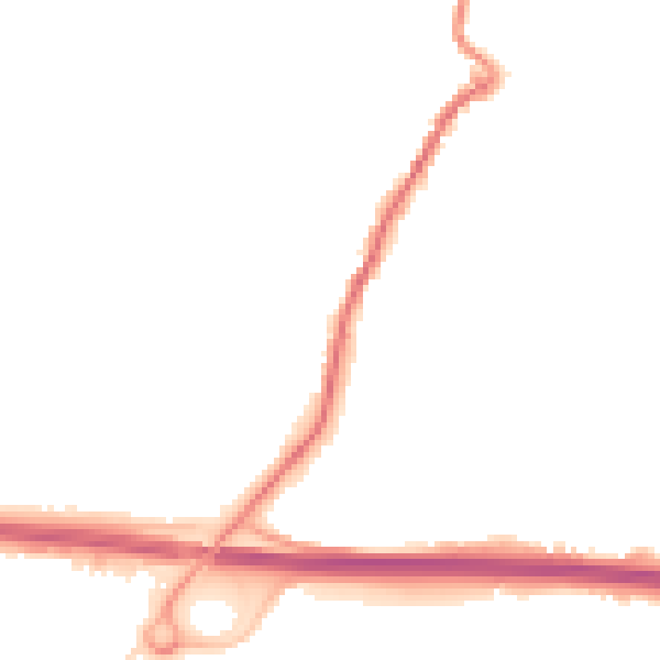 Night-time road noise heatmap for PL15 7BE