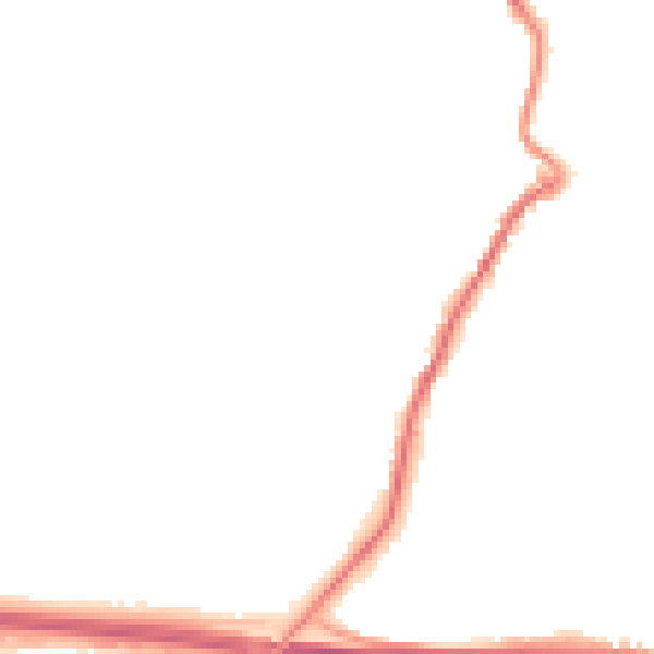 Night-time road noise heatmap for PL15 7FR
