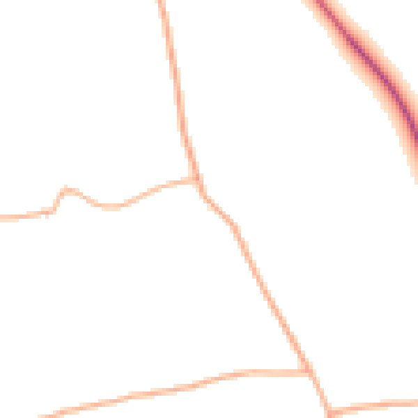 Daytime road noise heatmap for PL15 7NA