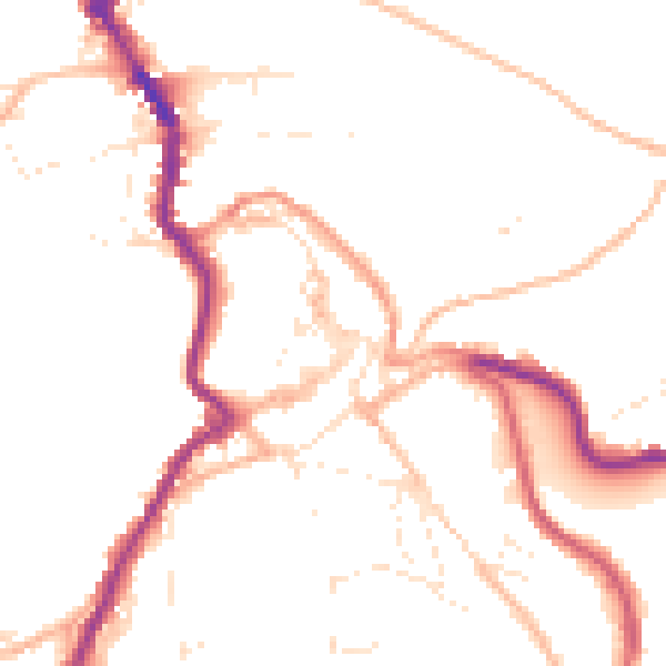 Daytime road noise heatmap for PL15 8AT