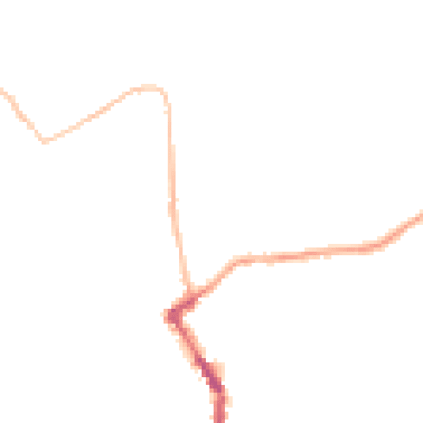 Night-time road noise heatmap for PL15 8DS