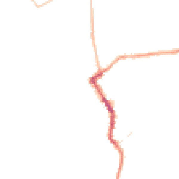 Night-time road noise heatmap for PL15 8HS