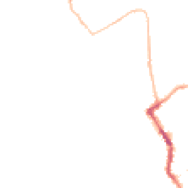 Night-time road noise heatmap for PL15 8QZ