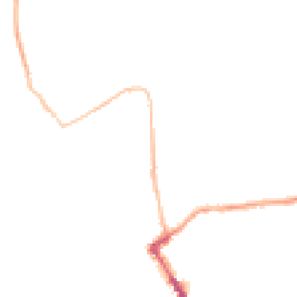 Night-time road noise heatmap for PL15 8RR
