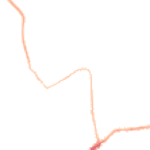Night-time road noise heatmap for PL15 8SD