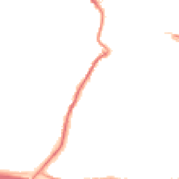 Night-time road noise heatmap for PL15 9JE