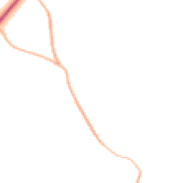 Daytime road noise heatmap for PL15 9QY
