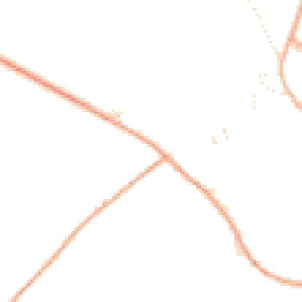 Daytime road noise heatmap for PL19 8QF