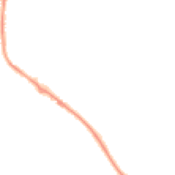 Night-time road noise heatmap for PL19 9LW