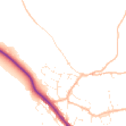 Daytime road noise heatmap for PL20 7SW