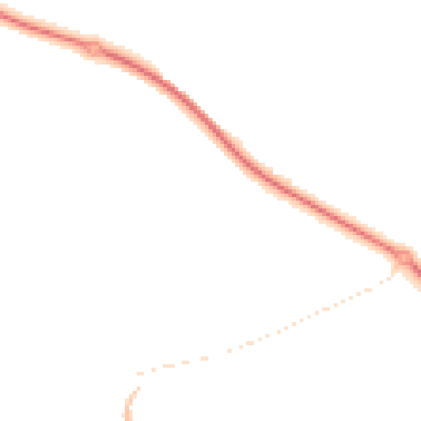 Night-time road noise heatmap for PL25 3DN