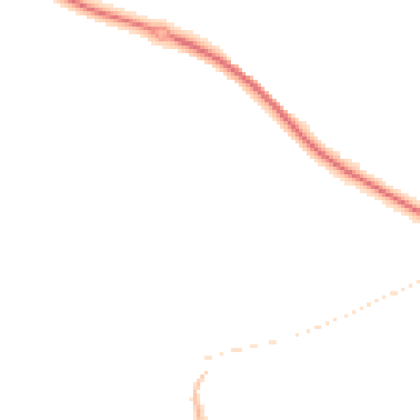 Night-time road noise heatmap for PL25 3DU