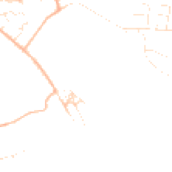 Daytime road noise heatmap for PL25 3GN