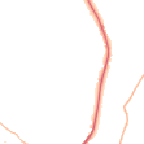 Daytime road noise heatmap for PL25 5RQ