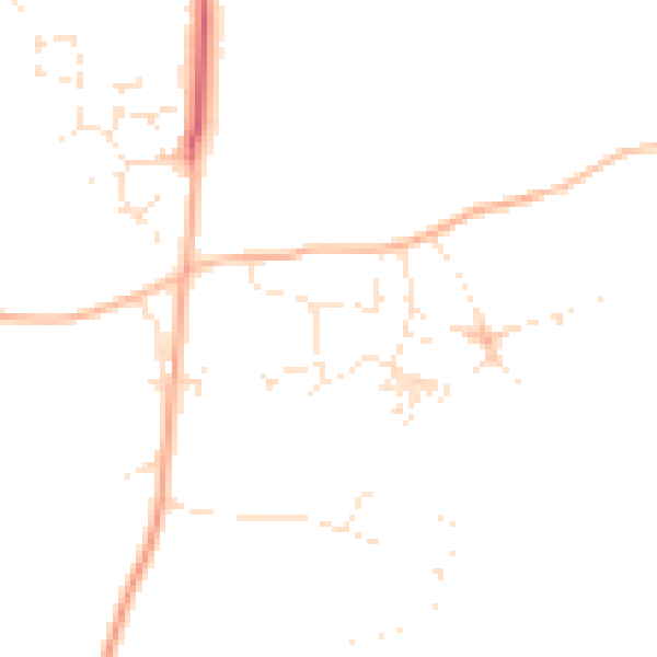 Daytime road noise heatmap for PL26 6BB