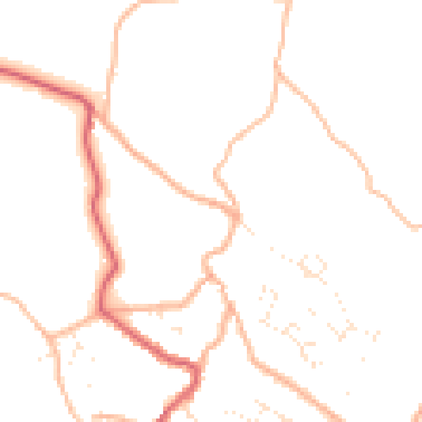 Daytime road noise heatmap for PL26 8AZ