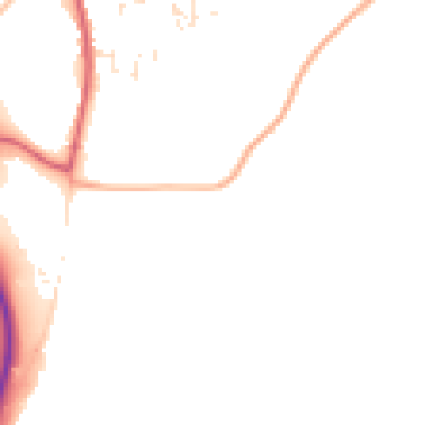 Daytime road noise heatmap for PL26 8WZ
