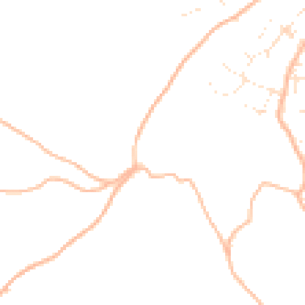 Daytime road noise heatmap for PL27 7JU