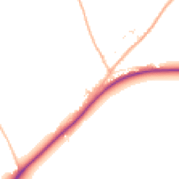 Daytime road noise heatmap for PL30 3BT
