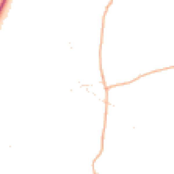 Daytime road noise heatmap for PL30 3JN