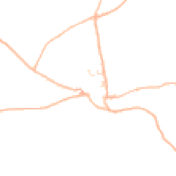 Daytime road noise heatmap for PL30 4JA