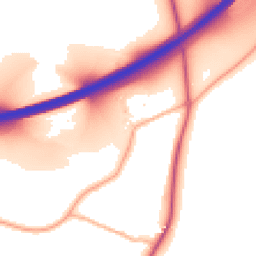 Daytime road noise heatmap for PL30 5AF