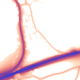 Daytime road noise heatmap for PL30 5JG