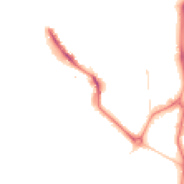 Night-time road noise heatmap for PO1 3FS