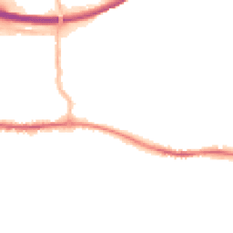 Night-time road noise heatmap for PO10 7BP