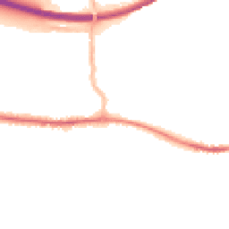 Night-time road noise heatmap for PO10 7DB