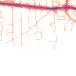 Daytime road noise heatmap for PO10 7HU