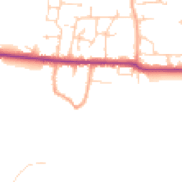 Daytime road noise heatmap for PO10 8HR