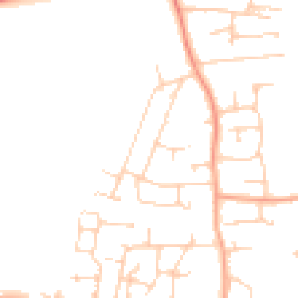 Daytime road noise heatmap for PO10 8PD