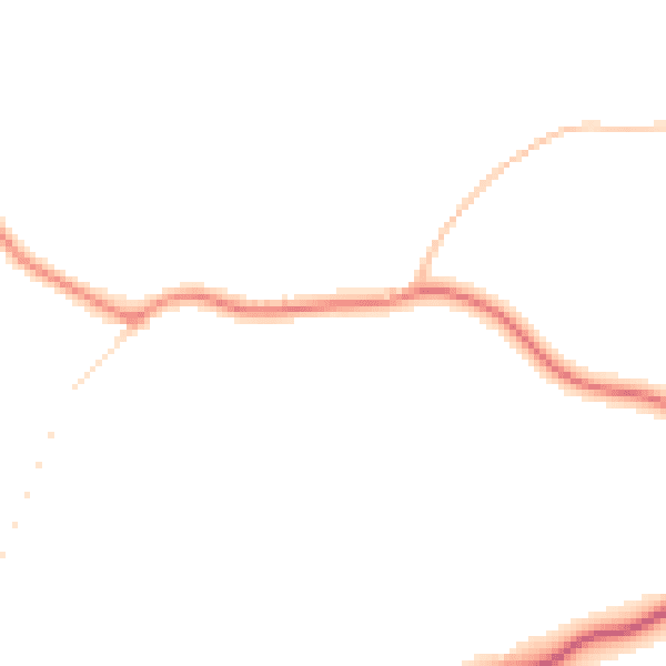 Daytime road noise heatmap for PO10 8QT