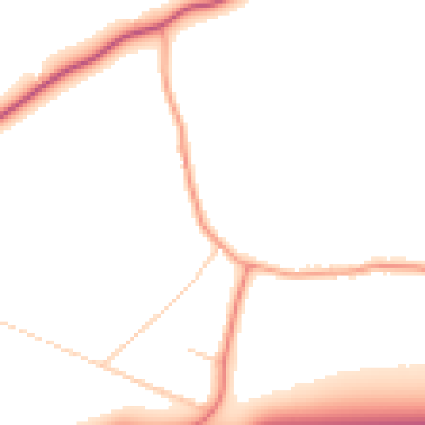 Daytime road noise heatmap for PO10 8RE