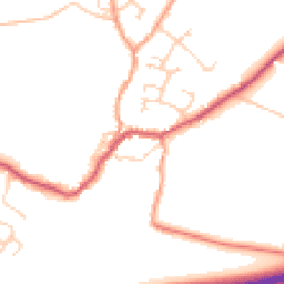 Daytime road noise heatmap for PO10 8SG