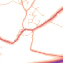 Daytime road noise heatmap for PO10 8SQ