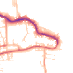 Daytime road noise heatmap for PO12 1BE