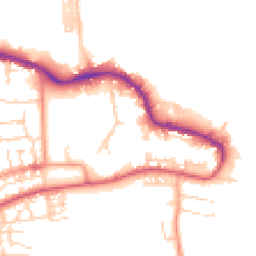 Daytime road noise heatmap for PO12 1DJ