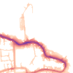 Daytime road noise heatmap for PO12 1EQ