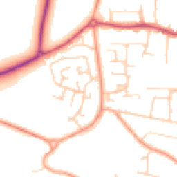Daytime road noise heatmap for PO12 2SB